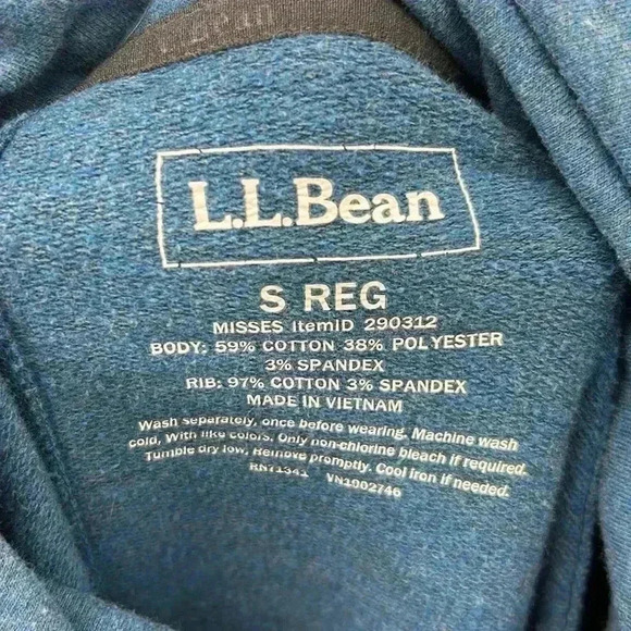 L.L. Bean Sweater Women's Small Cowl Neck Warm Winter Stretchy Thumbs Pocket - Picture 7 of 7